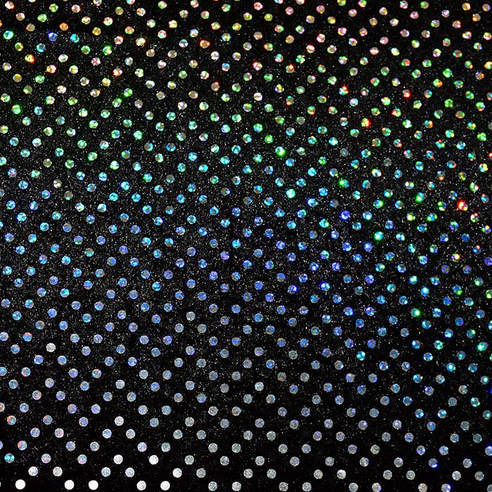 Plüsch, Polyester, Hologramm, 3080-2, schwarz