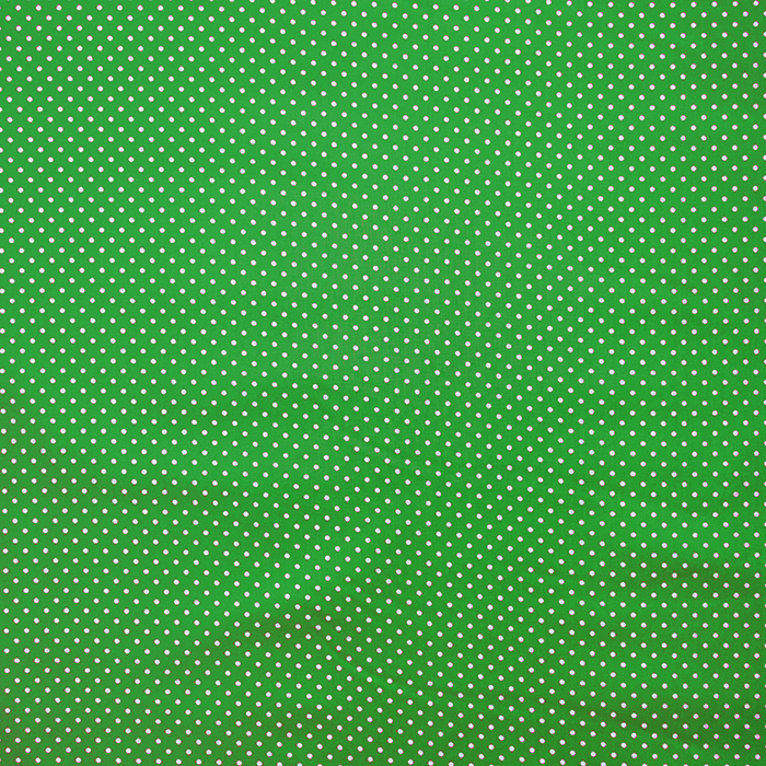 Baumwolle, imprägniert, Pünktchen, grün