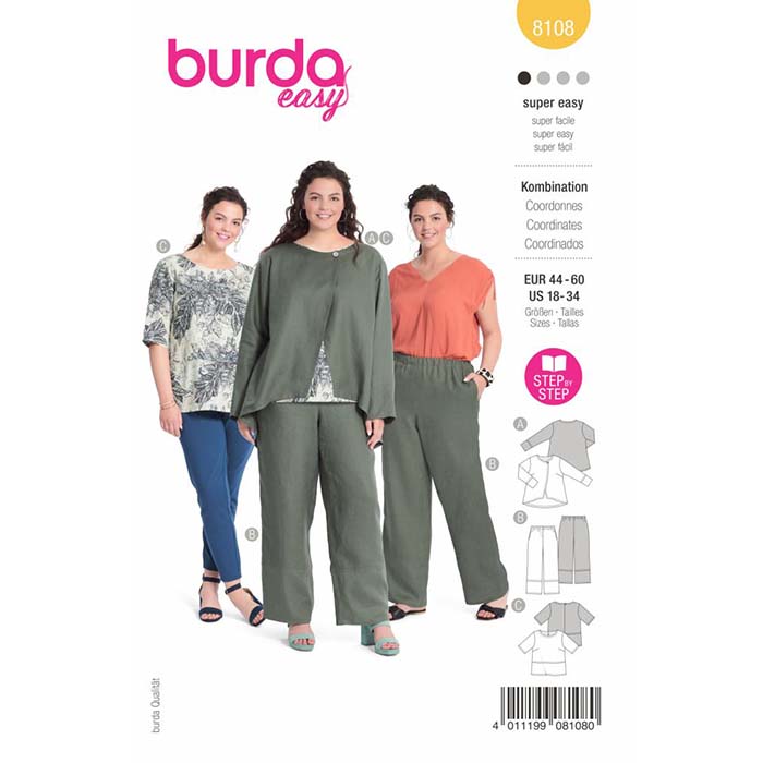 Kroj Burda, ženski komplet, 8108