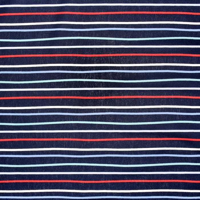 Baumwolle, Popeline, Streifen, 25102-008, blau