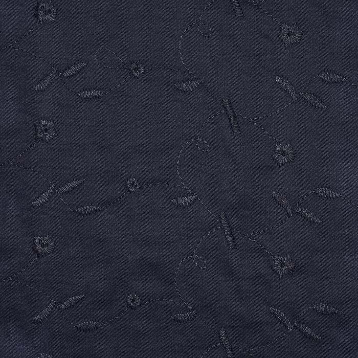 Baumwolle, Richelieu, floral, 25300-2, dunkelblau