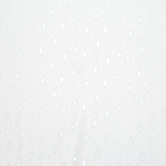 Netzstoff, Polyester, Punkte, Richelieu, 25972-01, weiß
