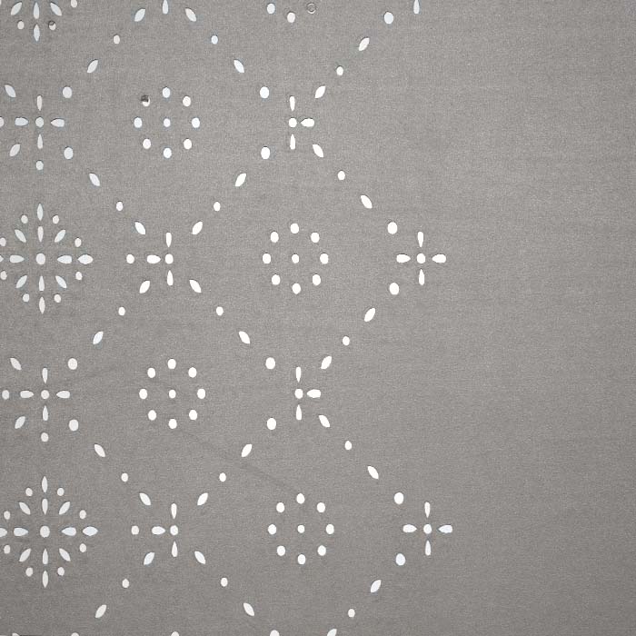 Wildleder, geschliffene Wirkware, floral, 25980-02, grau-beige