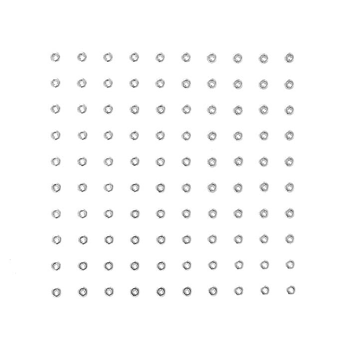 Applikation, Niete, 100 Stck., 28178-101, silbern