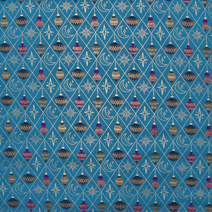 Baumwolle, Popeline, festlich, 28552-024, petrol