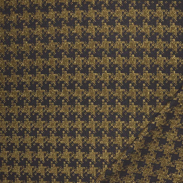 Jacquard, beidseitig, geometrisch, 29106-228, golden-schwarz
