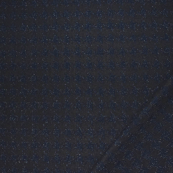 Jacquard, beidseitig, geometrisch, 29106-002, blau-schwarz