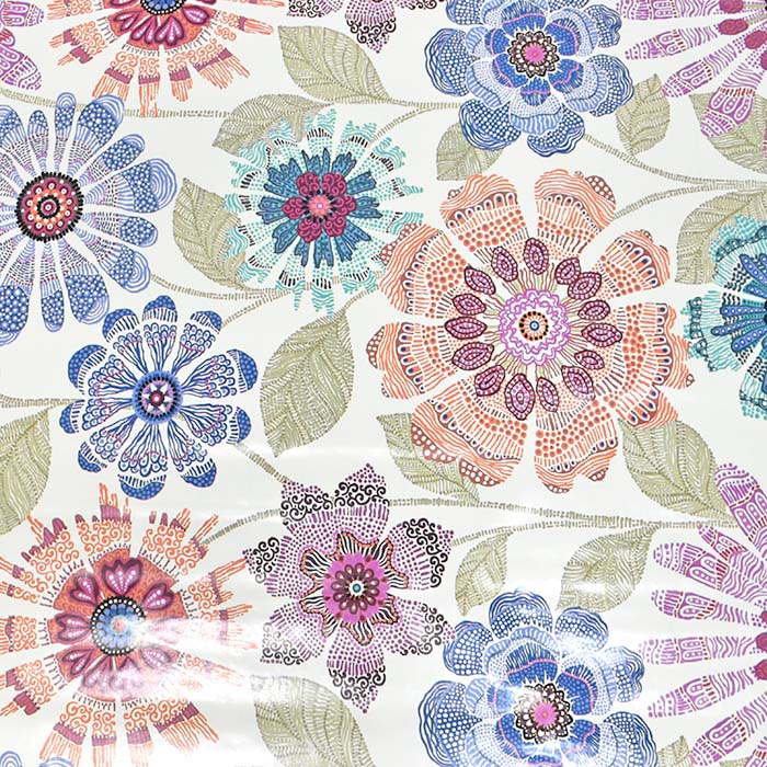 PVC für Tischdecken, floral, 29134-01
