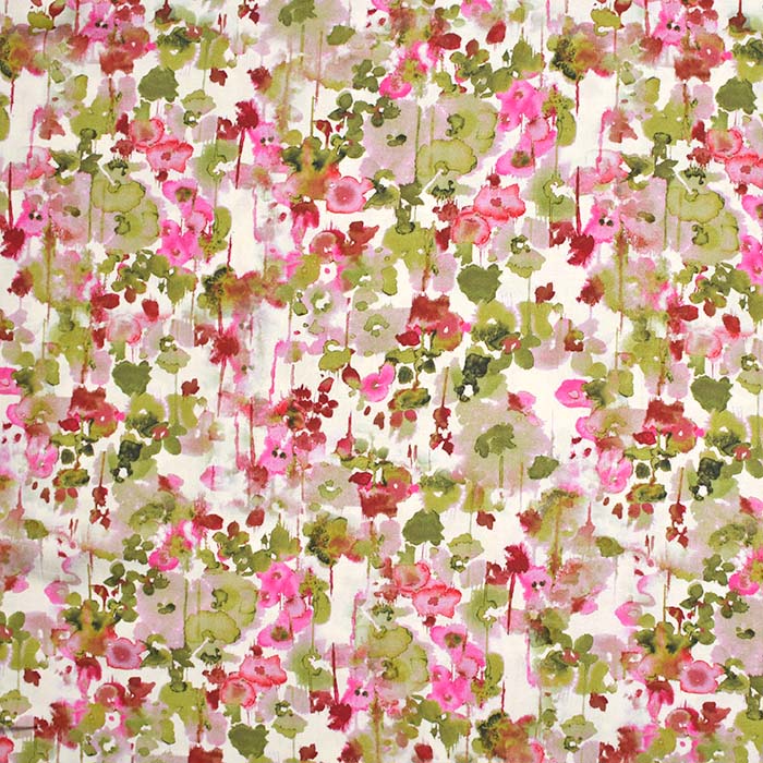 Gewebe, Viskose, digital, abstrakt, 29175-002, grün-rosa