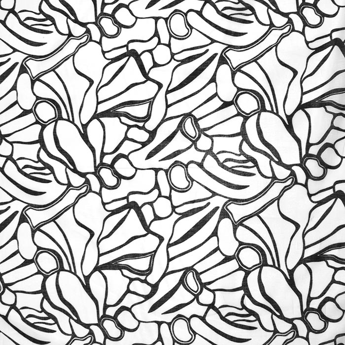 Baumwolle, dünn, abstrakt, 29323-10, schwarz