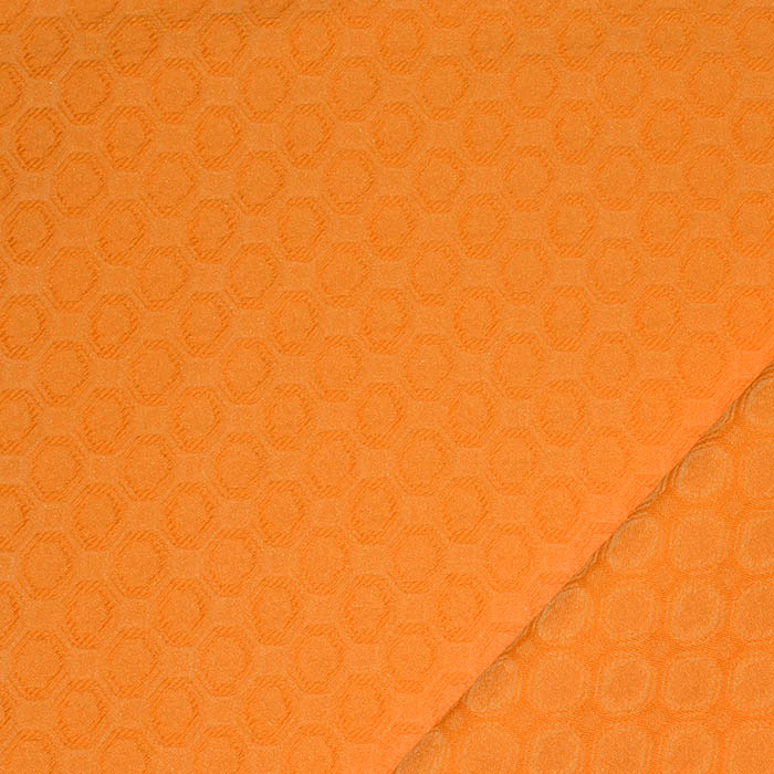 Gewebe, elastisch, geometrisch, 29332-16, orange