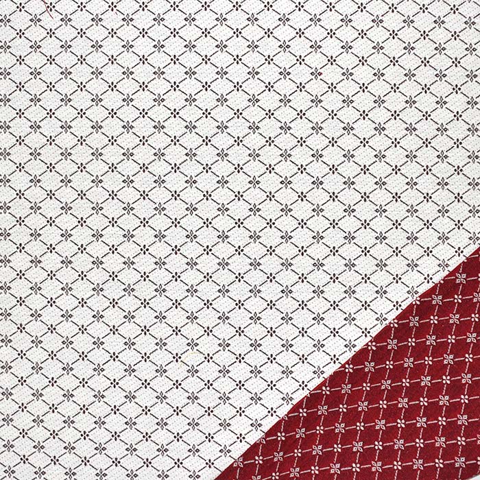 Dekojacquard, beidseitig, geometrisch, 29366-21, rot