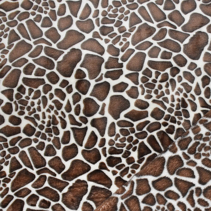 Velours coral, beidseitig, tierisch, 29378-580