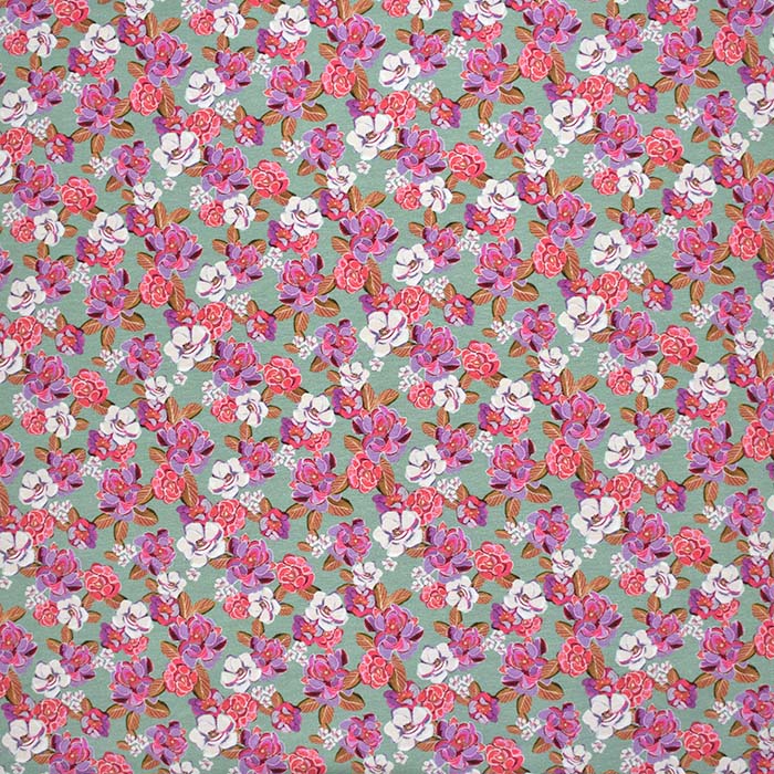 Jersey, Baumwolle, digital, floral, 29408-10