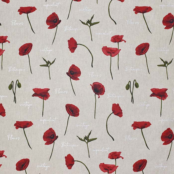 Deko, Druck, imprägniert, floral, 29432-119