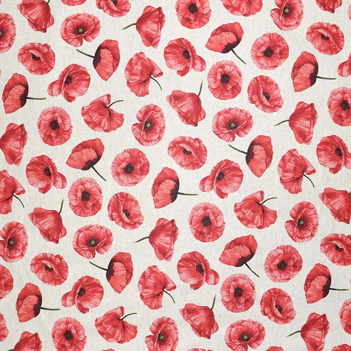 Deko, Druck, imprägniert, floral, 29432-161