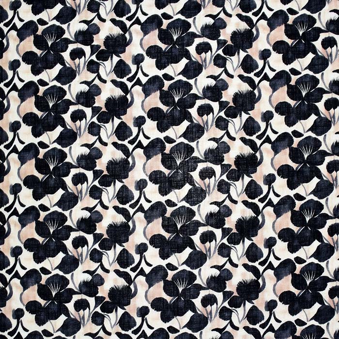 Gewebe, Viskose, Leinen, floral, 29439-20