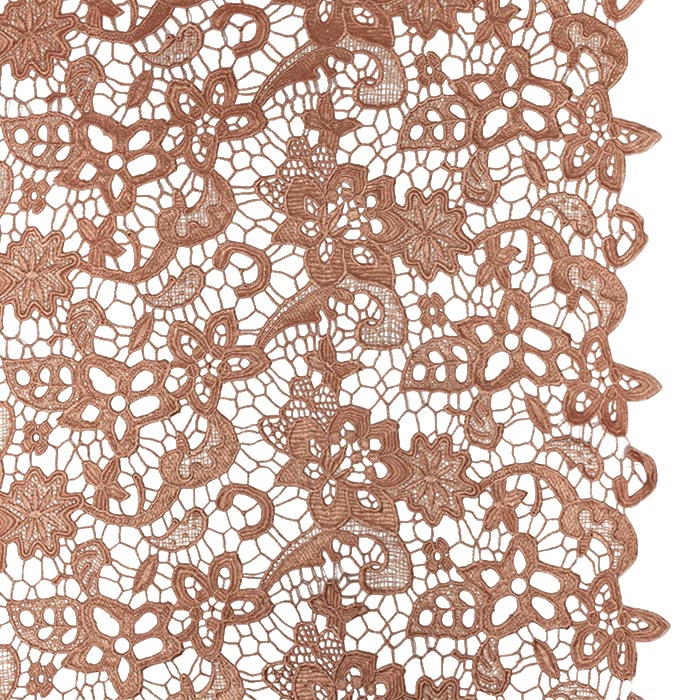 Spitze, floral, 29442-06, braun