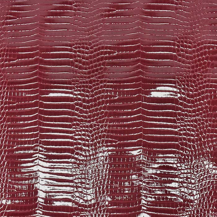 Kunstleder Kroko, Lack, 29491-04, bordeaux