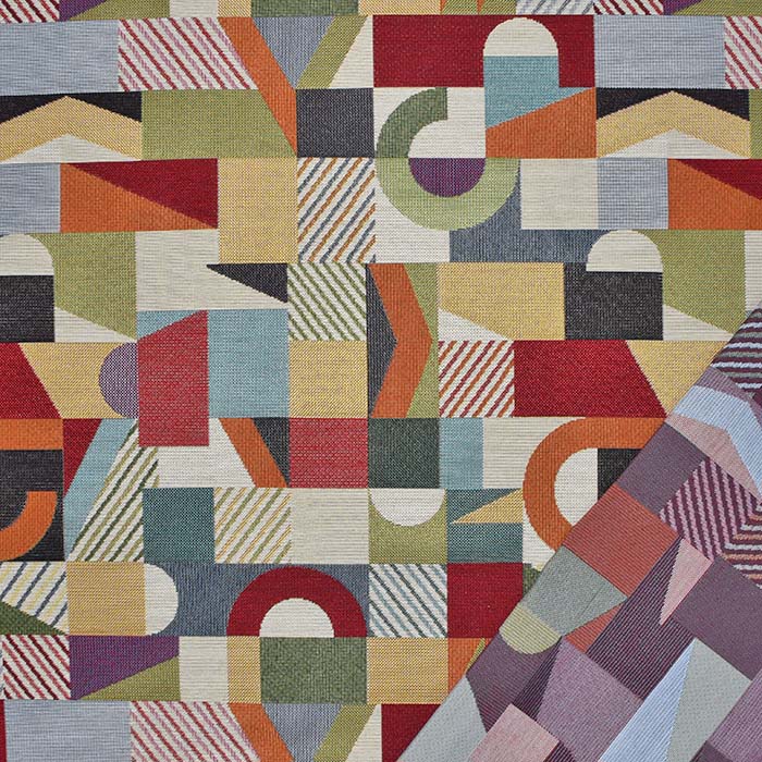 Dekojacquard, bediseitig, geometrisch, 29528-30