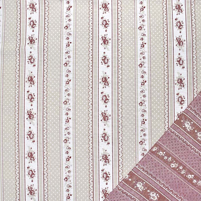 Dekojacquard, bediseitig, floral, 29529-16