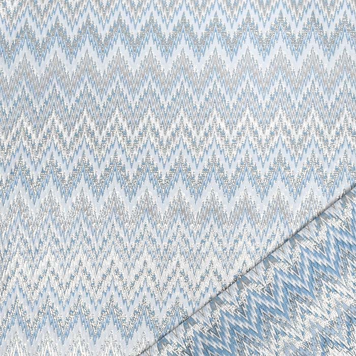 Jacquard, beidseitig, geometrisch, 29556-673, blau