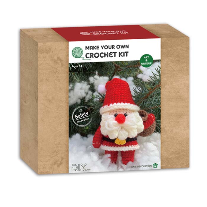 DIY-Set zum Häkeln Weihnachtsmann, 29635-01, Bastelgeschenke