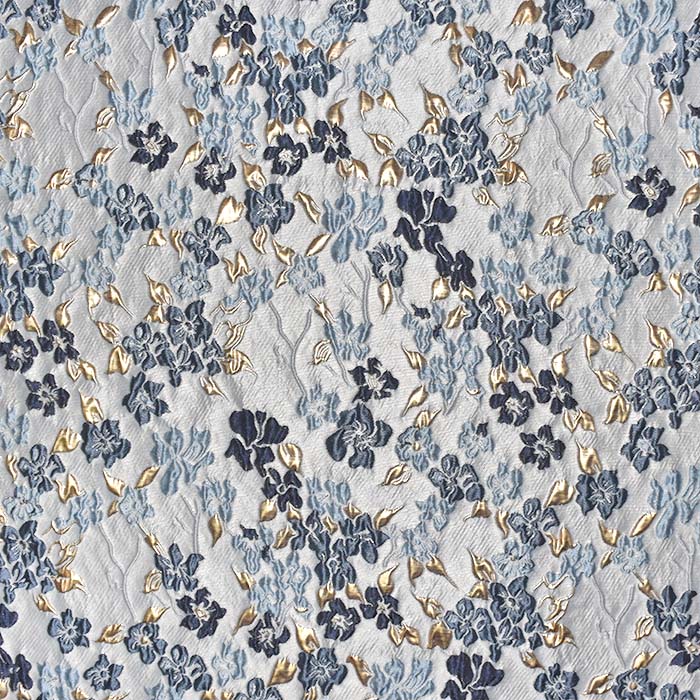 Jacquard, floral, 29644-673, blau