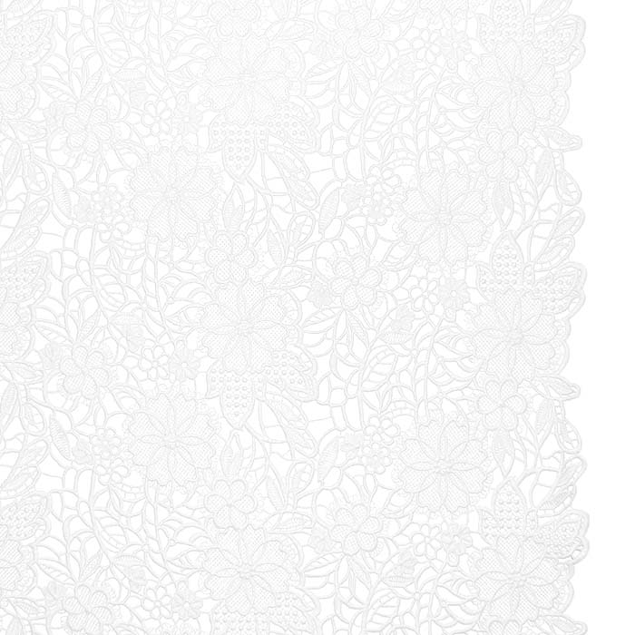 Spitze, floral, 29646-010, weiß