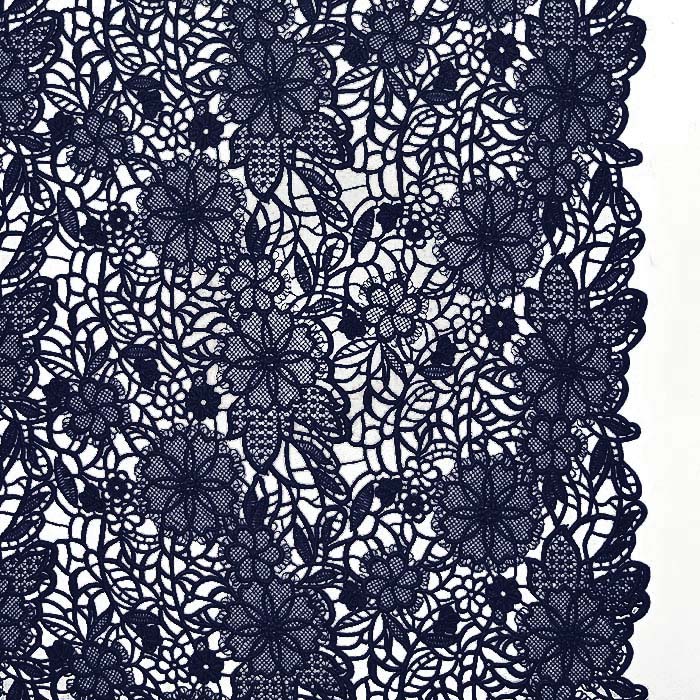 Spitze, floral, 29646-002, dunkelblau