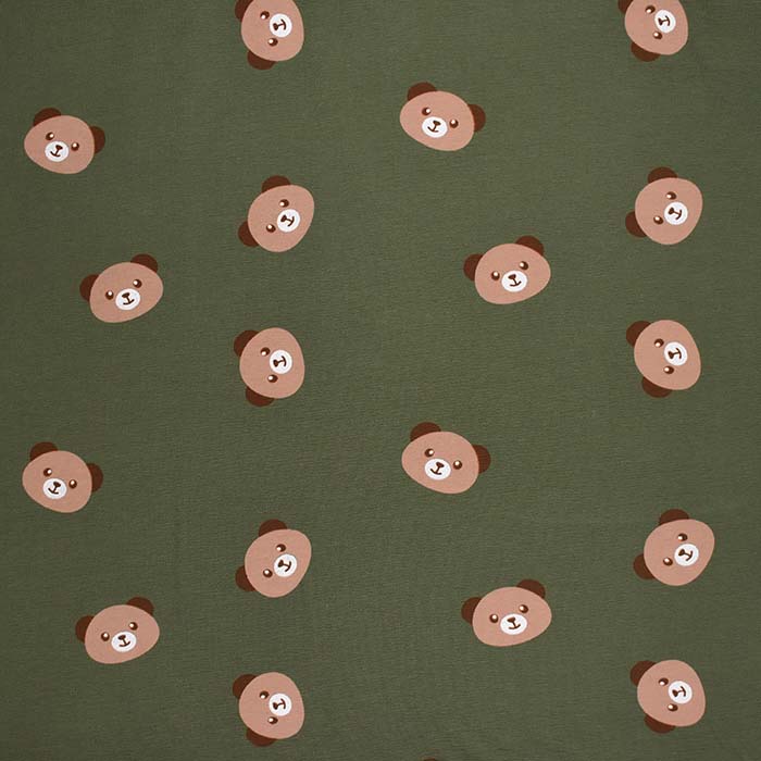 Sweatshirtstoff, krepp, digital, Bären, 29771-028