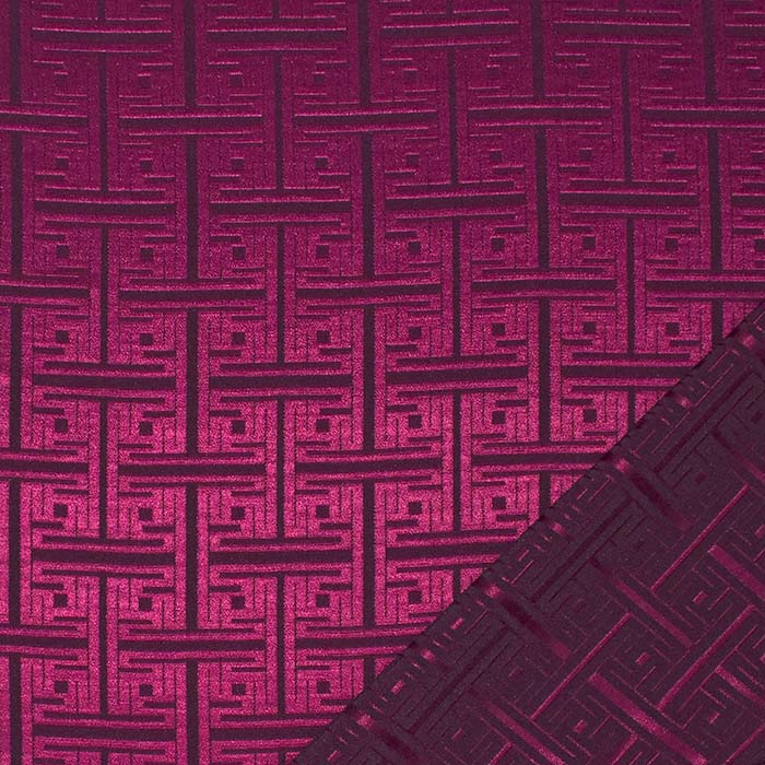 Gewebe, Rajon, geometrisch, 29738-33, rosa