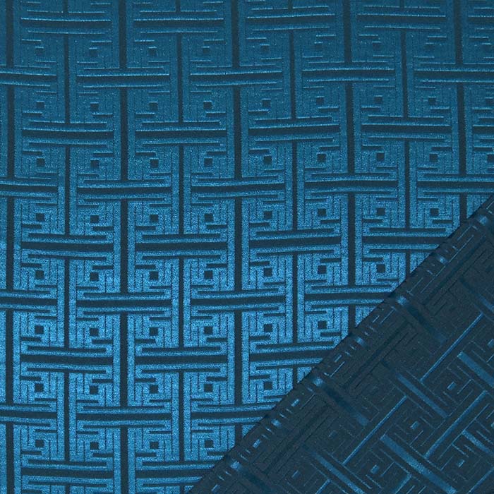 Gewebe, Rajon, geometrisch, 29738-37, petrol