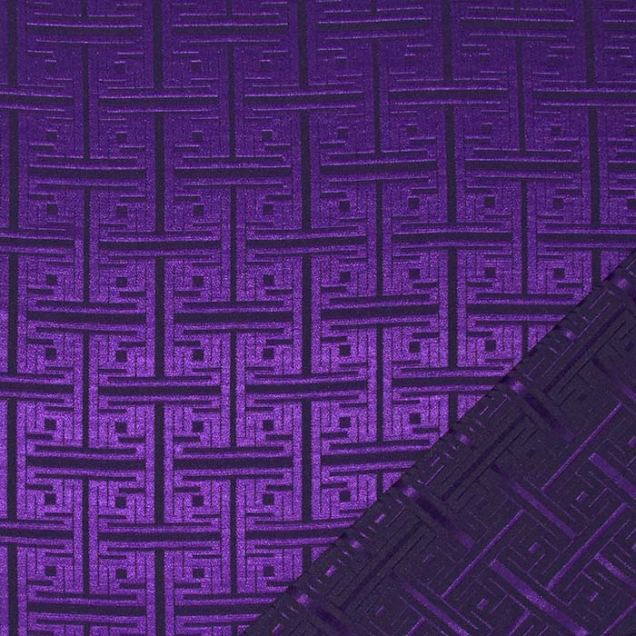 Gewebe, Rajon, geometrisch, 29738-39, violett