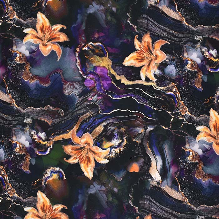 Wirkware, dicht, digital, floral, 29797-002