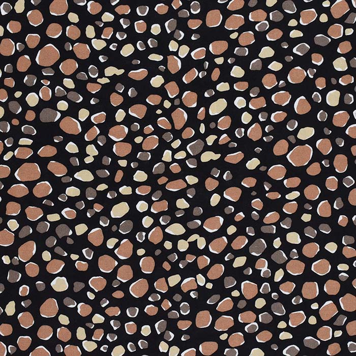 Gewebe, Viskose, Punkte, 29895-07, braun