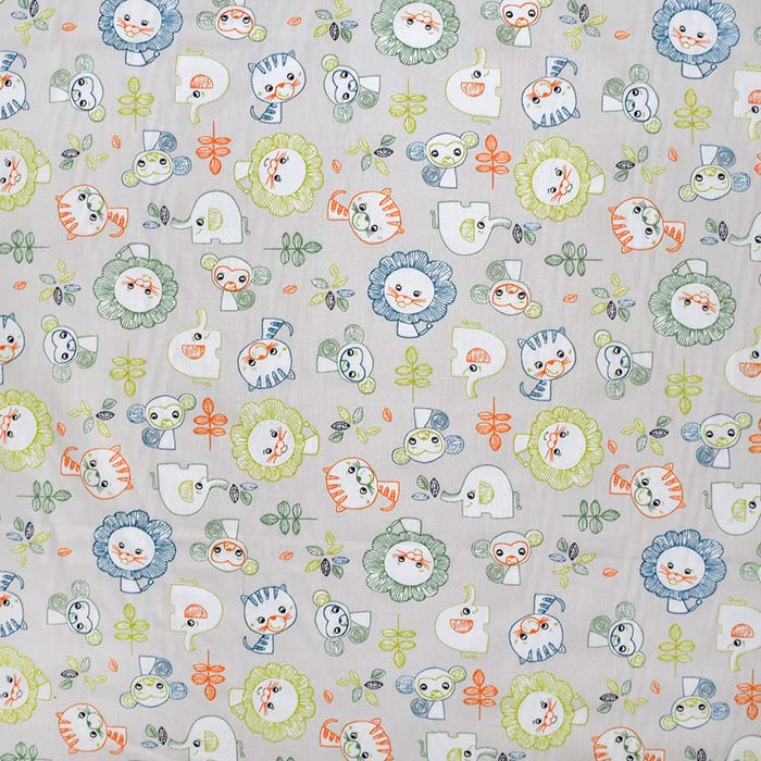 Baumwolle, Popeline, Tiere, 30027-02