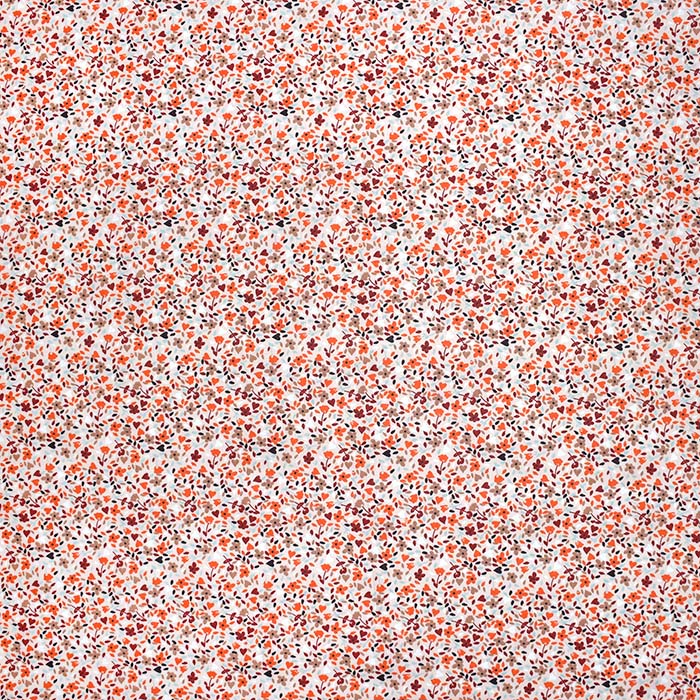 Baumwolle, Popeline, floral, 30031-01, orange