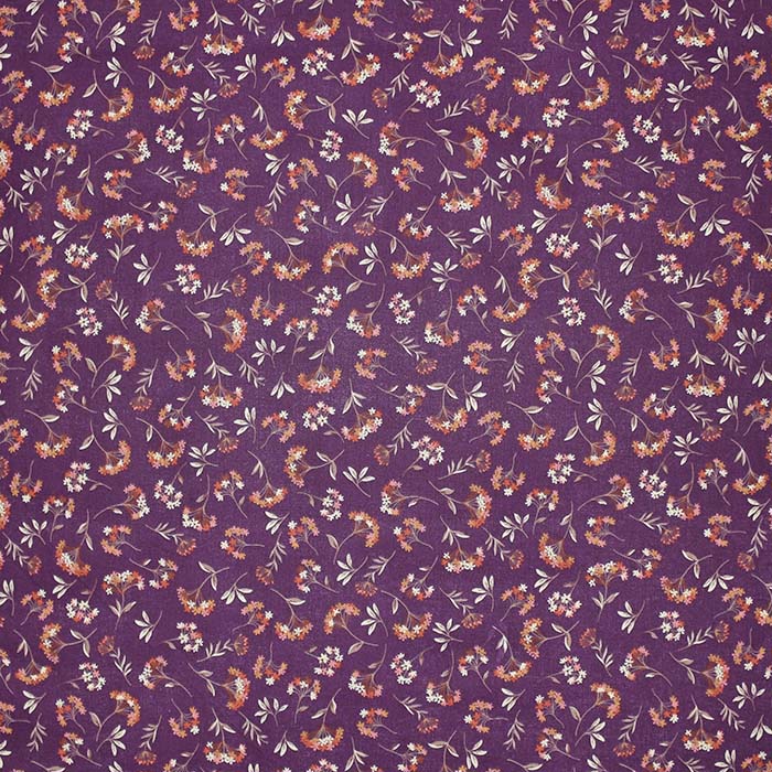 Baumwolle, Popeline, floral, 30039-01, violett