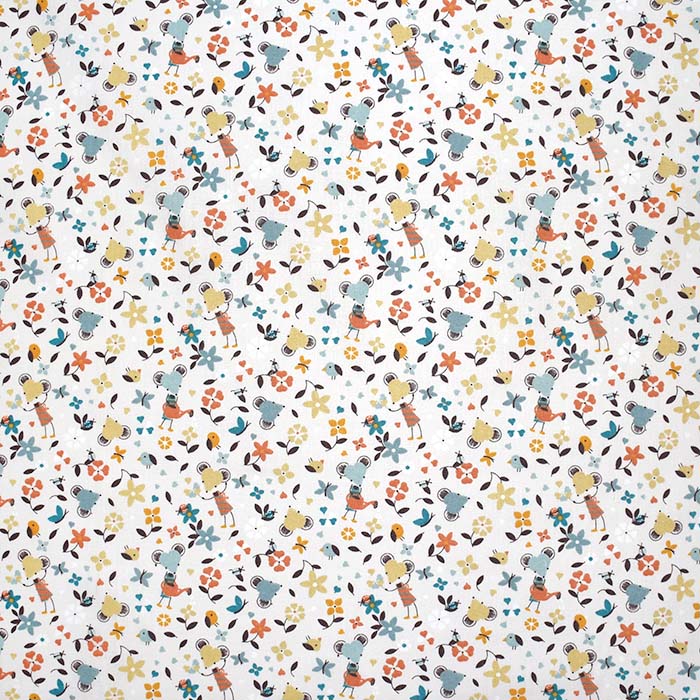 Baumwolle, Popeline, Tiere, 30042-02