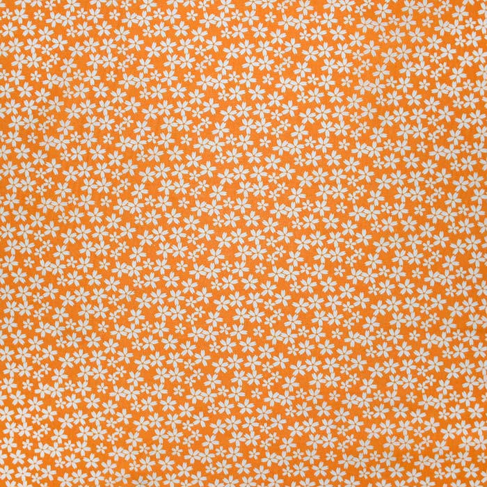 Baumwolle, Popeline, floral, 30044-04, orange-gelb