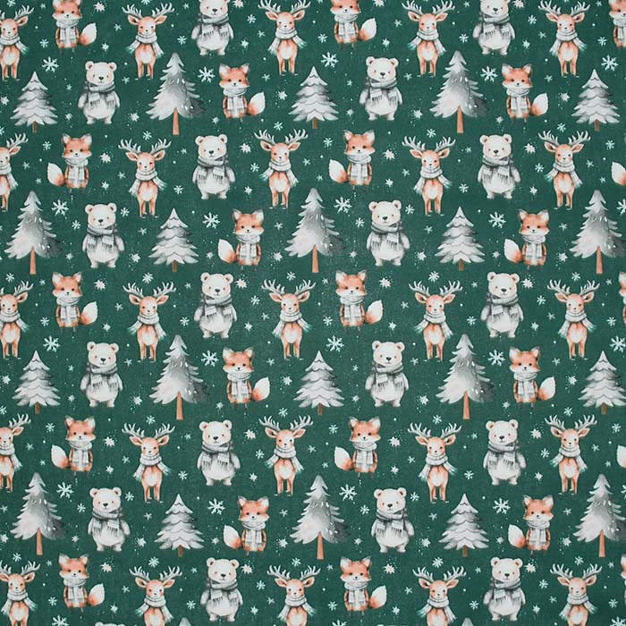 Baumwolle, Popeline, festlich, 30061-01, grün