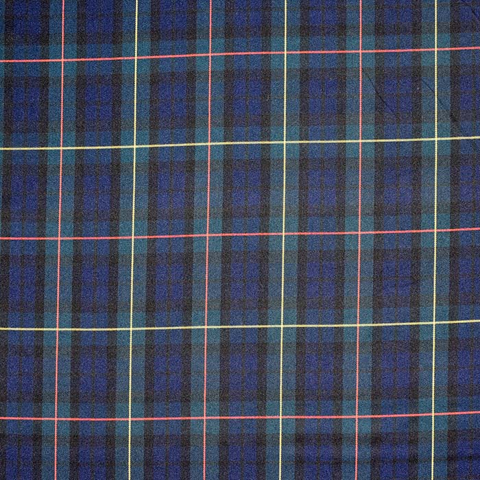 Anzugstoff, Karo, 22006-271, blau-grün