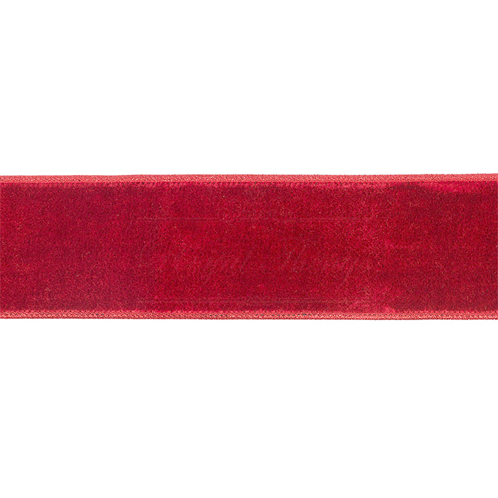Trak, žametni, 7 mm, 30134-009, rdeča