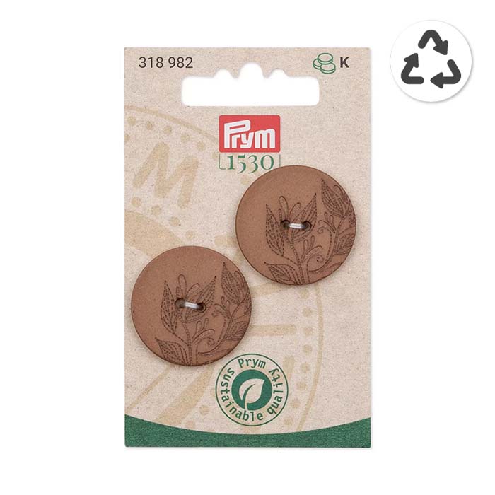 Knopf, modisch, Natur, 28 mm, 318982