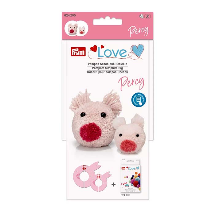 Hilfsmittel zur Herstellung von Bommeln, Schwein, Prym, 624205