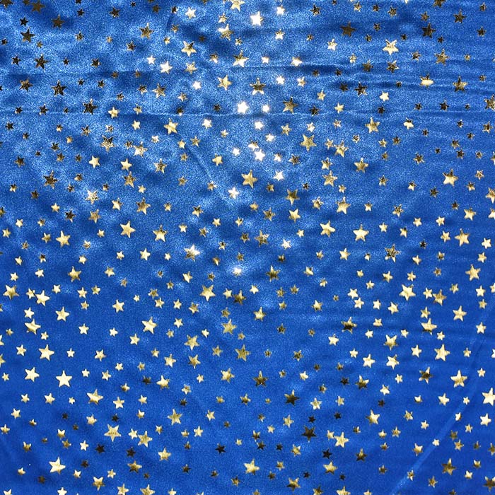 Satin, Polyester, Sterne, 30161-195