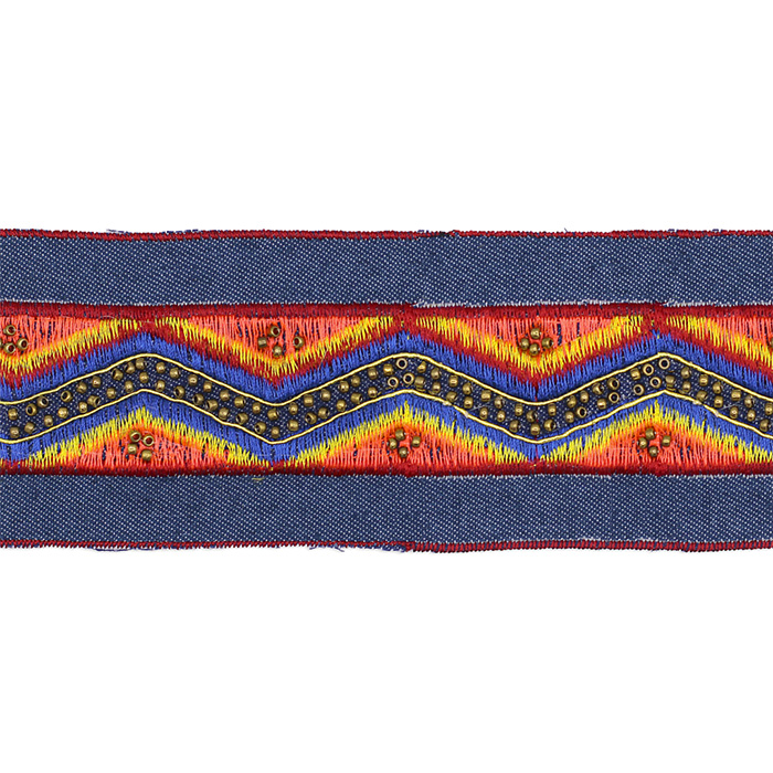 Trak, okrasni, 60 mm, jeans, 30216-001