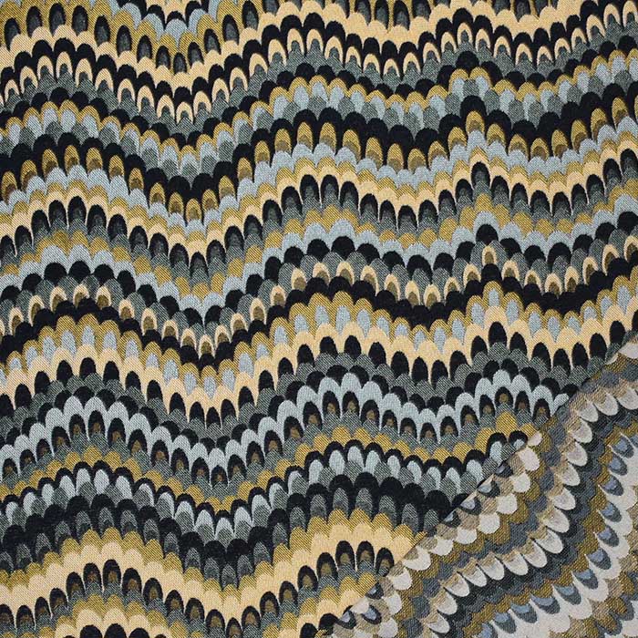 Deko žakard, obojestranski, geometrijski, 30391-90, črna
