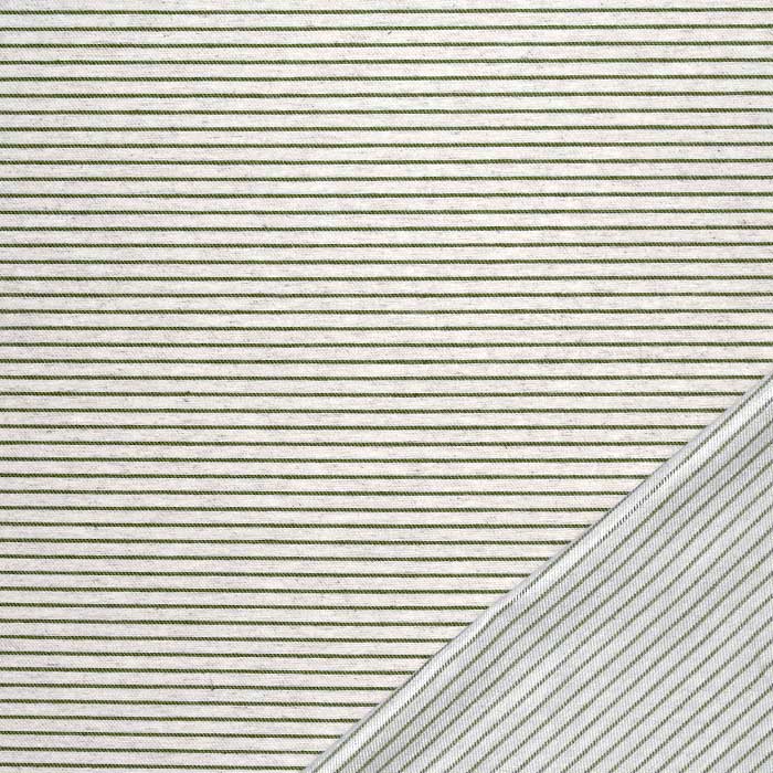 Deko, tkanina, črte, 30522-2, zelena